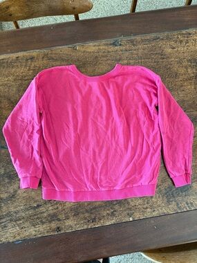 Jungmaven Crux Cropped Sweatshirt in Pink Grapefruit XL